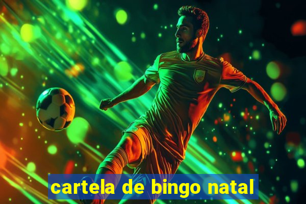 cartela de bingo natal